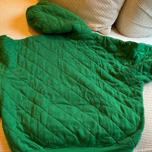 Aviator Nation Green Quilted Hoodie - Picture 15 of 15